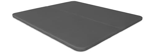 Ventadecolchones - Base Tapizada Modelo Drago con Sistema Antiruido Sin Patas 3D Gris Medida 180 x 200 cm (2 uds. 90 x 200 + uniones)