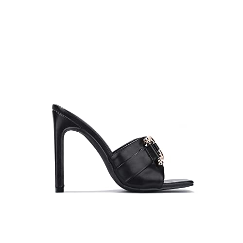 Cape Robbin Briar Sexy Stiletto High Heels for Women, Square Open Toe Shoes Heels4