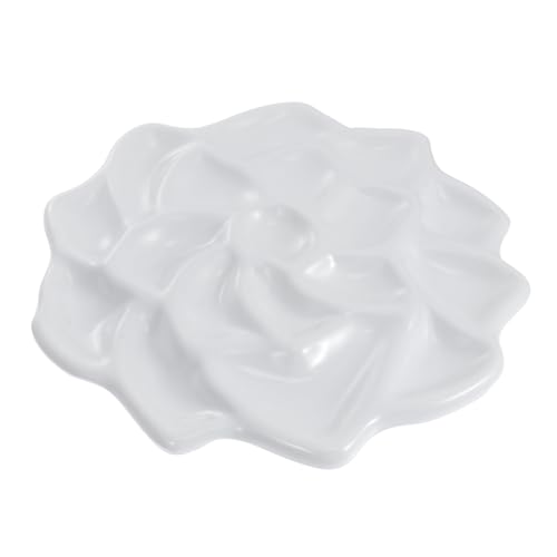 BEBEMOKO Watercolor Tray Mixing Tray Lotus Palette for Pigment Gouache Easy to Clean