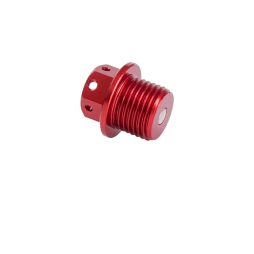Tapón de drenaje magnético rojo de aceite para motos Yamaha R1 R6 y MT07