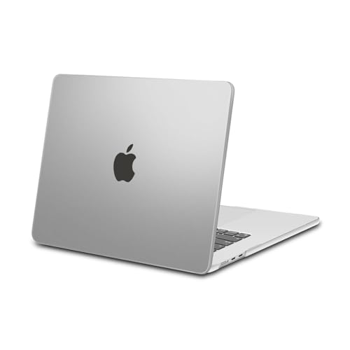 MOSISO 対応機種 MacBook Air 15インチ ケース M4 M3 M2チップ 2025-2023 リリース A3241 A3114 A2941、保護 対応機種 MacBook Air ケース 15インチ プラスチック ハード シェルカバー(霜
