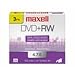 MAXELL 634015 / 634043 4.7 GB DVD Plus RW Media, 3-Pack