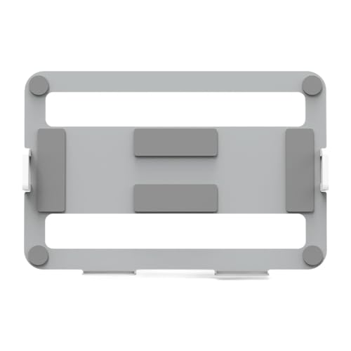 Prasku モニターマウント用ノートパソコントレイ ノートブックトレイ 軽量 オフィスデスクアクセサリー ポータブル 安定ノートブックホルダー (のみ), シルバーグレー