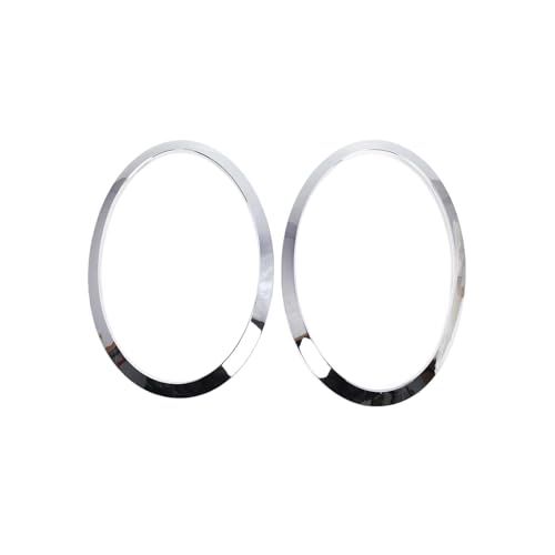 Marco de faros delanteros y traseros plateado para Mini Cooper F55 F56 F57 de 2014 en adelante