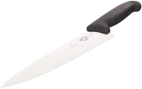 Victorinox Fibrox nóż do krojenia, 22 cm, antypoślizgowy, ergonomiczny, stal nierdzewna, nadaje się do mycia w zmywarce