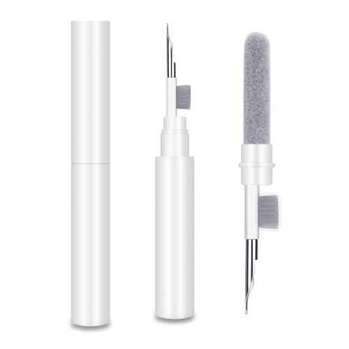 MOXYOY Earphone Cleaning Kit 3 in 1 New Generation Earbuds Cleaner Multifunctional Earbuds Clean Pen Portable Earbud Cleaner Headphone Clean Tools with Sponge Brush & Metal Tip