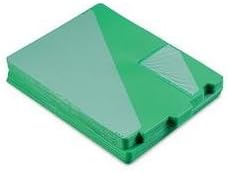 Smead Vinyl End Tab Outguides, Two Diagonal Cut Pockets, Letter Size, Green, 50/Box (SMD61962) Category: End-Tab Filing