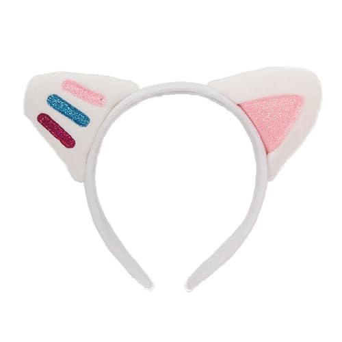 Shurhome Adjustable Animal Ears Headbands Plush Cosplay Ears Hair Hoop Fashion Headbands for Parties or Everyday Wear Cats Ear Headpiece