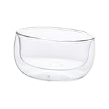 EPIGEIST Doppelwandige Glasschüssel Transparente Isolier Schale für Dessert und Salat...