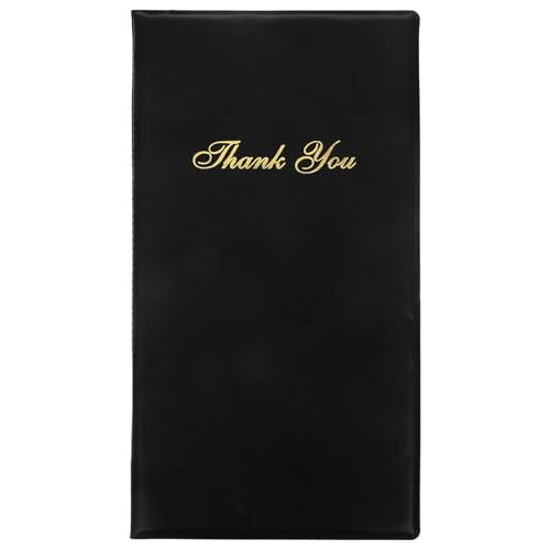 BESTonZON Schwarzes Gästescheckbuch 'Thank You'