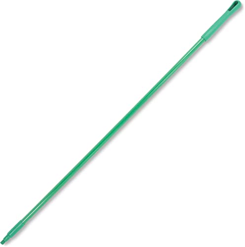 SPARTA Fiberglass Broomstick Replacement Broom Handle with Acme Threaded Tip for Industrial Cleaning Tools, Fiberglass, 60 Inches, Green