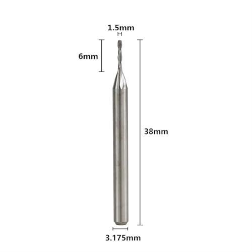 Fraise à bout en carbure monobloc de 3.175mm, outil CNC pour reliefs 3D parfaits