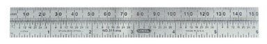 General Tools 6 in. L x 3/4 in. W Stainless Steel Precision Pocket Rule Metric
