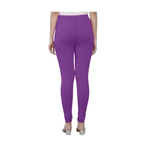 Image of Tanu Women's Cotton Leggings | Ultra-Soft, Stretchable and Comfortable | Casual Slim Fit Full Length Leggings for Women and Girls (Combo Pack of 3)