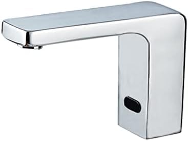 Mitigeur à capteur automatique sans contact chromé lavabo salle de bains eau chaude froide