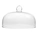 FOMIYES Szklany tort Dome pokrywa na ciasto pokrywka do świeżości i prezentacji Clear Cloche Dome ciasto- Display - pokrywa z uchwytem na guzik przezroczysta żywność przekąska - osłona na pokład ciasta