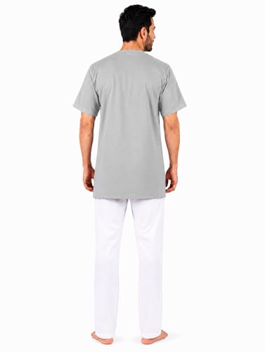Image of Men's Cotton Halfsleeve Short Kurta for Summer