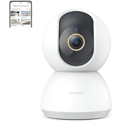 Camara De Seguridad Huawei Xiaomi Smart Camera Interior C300 Blanco 2K (1296P), Rotación de 360°, Visión Nocturna en Color, Detección de Personas, Llamadas bidireccionales, Cifrado de Datos