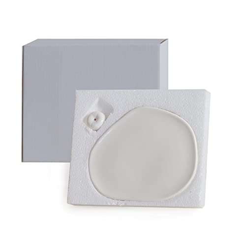 Peauarl Handmade Ceramic Incense Holder,Little Pumpkin Incense Stick Holder,Ash Catcher,Boho Incense Burner For Meditation,Yoga,Home Decor (Bright White) #TOP6