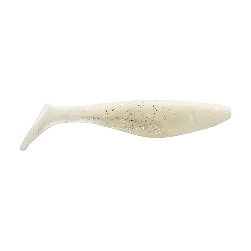 Berkley PowerBait Saltwater The Champ Swimmer Fishing Bait, Sight Flash, 3in, Irresistible Scent and Flavor, Large Thumping Paddletail Action, Ideal for Bass, Redfish, Snook and More