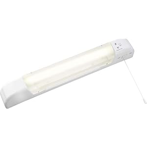 Knightsbridge LED Shaver Light with Dual Voltage Socket, Polycarbonate, 6 W, White, SLIGHT2