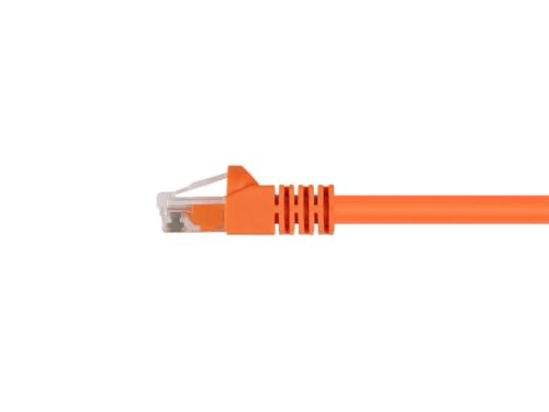 Cable de red Monoprice Cat6 UTP 10 ft naranja miniatura 2