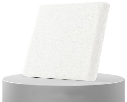AQIGR Coussins de Chaise D'intérieur/Exterieur 40x40 40x45 30x30 50x50 Dehoussable, Rembourré en Mousse, Tissu de Lin, Galettes de Chaise Confortable avec...