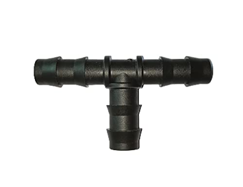NEXTGEN AGRO 12mm Tee Connector,Drip Irrigation T Connector for lateral Pipe Tee Connectors for Gardening Plant (Pack of 100 Pcs)