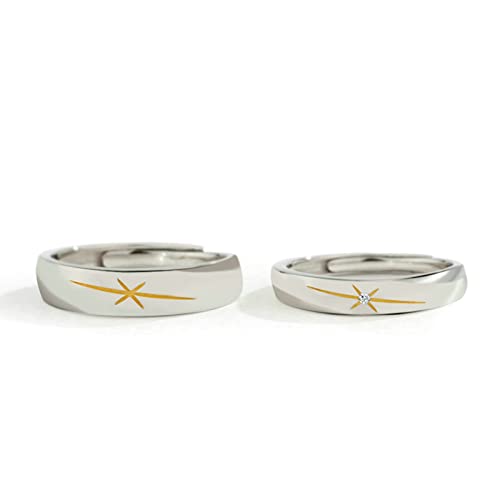 Bague argent femme oxyde de zirconium aurore ajustable en sterling