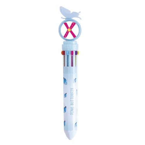 Stylo à bille rétractable multicolore au motif orange joyeux pour écrire