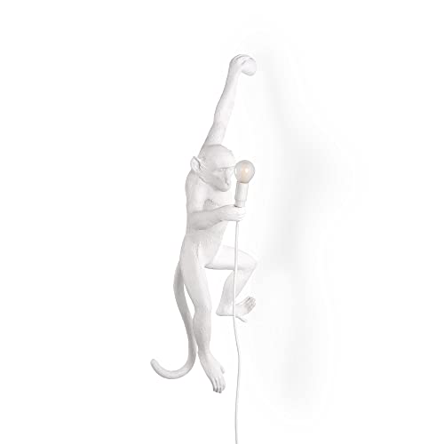 Applique scimmia Monkey Bianco" Hanging" Seletti
