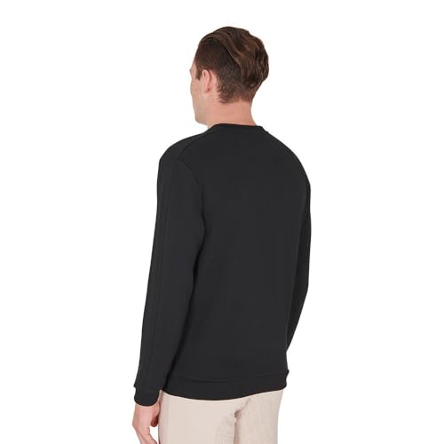 Sweatshirt d'hiver noir de qualité supérieure coupe ajustée taille S - 2