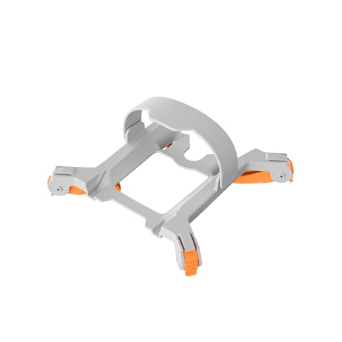 Exquisite Plastic+Silicone Drone Folding Landing Gear Gray/Orange Extension Heightened Folding Holder for DJI Mini 4 Pro Replace