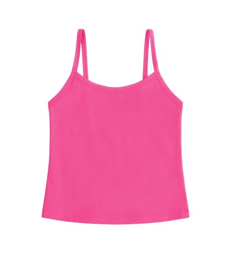 Image of Dreammonkey Girl's Full Sleeveless Camisole Tank Tops Kids Comfort Breathable Dance Tank Tops(Ages 2T-14Years)