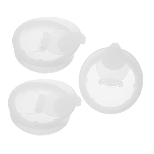 LIFKOME 3 Piezas Tapas para Jarra de Agua Tapones de Plástico Resistentes Fugas para Garrafas de Vidrio Tapa Blanca para Enfriador y Jarra de Bebidas Seguro Antipérdidas