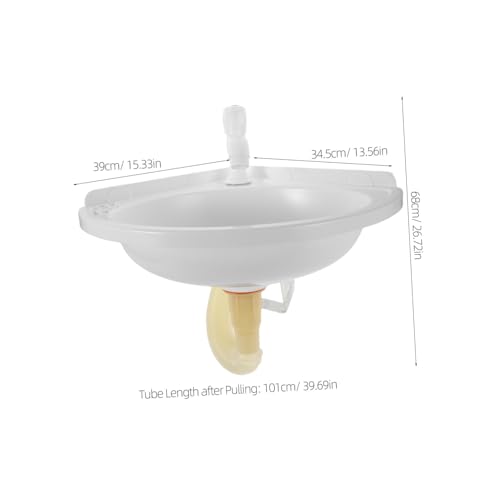Lavabo esquinero de baño triangular blanco contra la falta de espacio en pared 3