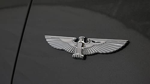 Image of Eagle Auto Emblem, Eagle Wings Metal Sticker, Flying Eagle Zinc Alloy Decal Badge for Car, Truck, Motorcycle (Silver)