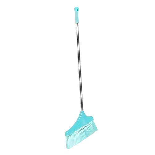 IWOWHERO Home Cleaning Broom Long Handle Cleaning Broom Garbage Cleaner Office Broom Floor Cleaning Broom Angle Broom Floor Sweeping Broom Floor Cleaning Tool Floor Wiper Sky-Blue Plastic