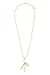 RIAH FASHION Bohemian Natural Stone Bead Long Necklace - Multi Layer Drape, Sparkly Crystal, Genuine Wood Pendant Charm Statement Chain (Oval Lock - White Howlite)