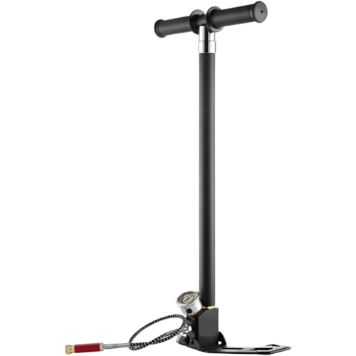 PCP Hand Pump 4 Stage 30Mpa 4500PSI Pressure Filling Stirrup Pump Compatible with Airguns Paintball Tires