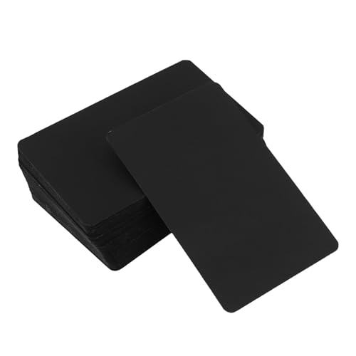 Cartes vierges noires papier cartonné compactes GALPADA | Fiche révision et étiquetage