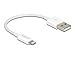 Produktbild Delock USB Daten- und Ladekabel für iPhone, iPad, iPod weiß 15 cm