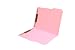 11 pt Pink Folders, 1/3 Cut Top Tab - Assorted, Letter Size, Fastener Pos #1 and #3 (Box of 50)