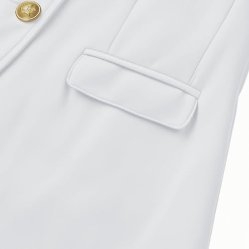 Girl School Blazers Jacket Butoon Down Peaked Lapel Formal Suit Blazer for Kids Girl Dress Coat Outerwear2