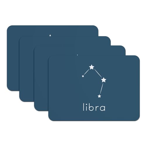 Sets de table grand format 39,5x28,5cm bleu avec motif divination de constellation - 2