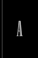 Monogram Blank Lined Journal: Notebook Letter A College Ruled 122 pages Numbered with Index 6x9 1731587368 Book Cover