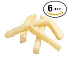 Simplot Sun Crop Extra Large Fancy Crinkle Cut Potato French Fry, 5 Pound -- 6 per case.
