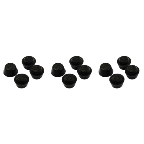 Healeved 12pcs Rubber Caps Feet Pads for Printer Profile Protectors Printer Cap Feet Pads for Chair Leg Floor Protection