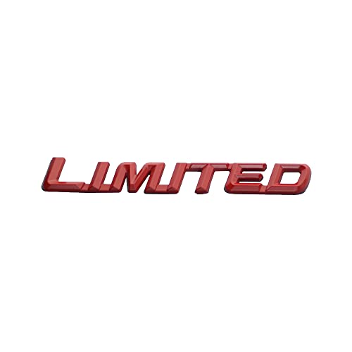 Image of 2Pc Metal Limited Edition Luxury Sport Car Emblem Badge Trunk Decal Sticker (Red)