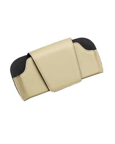 Étui à lunettes pour Land Rover Evoque, finition premium beige pour clip de pare-soleil